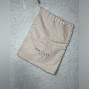 Jimmy Choo London Cream Dust Bag Cover 13”x10”